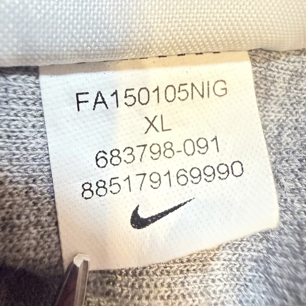 Nike Women's XL Gray Pullover Hoodie Funnel Neck Sweatshirt Athleisure